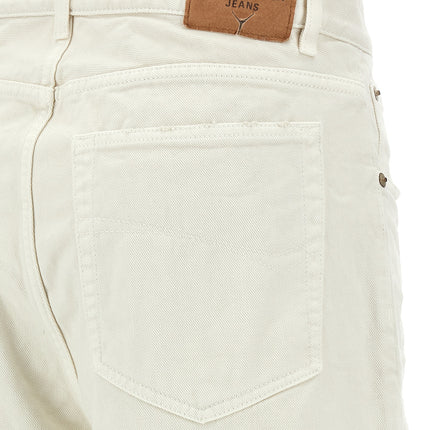 Balenciaga White Cotton Jeans Denim