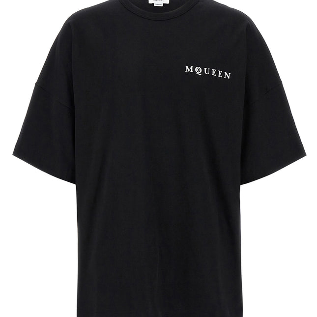 Alexander McQueen Bicolor Cotton T-Shirt