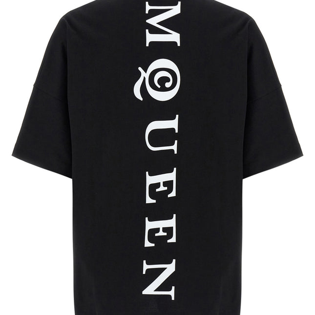 Alexander McQueen Bicolor Cotton T-Shirt