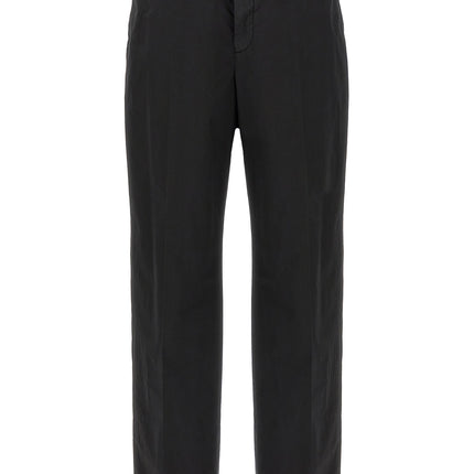 CELLAR DOOR Black Cotton Casual Pants