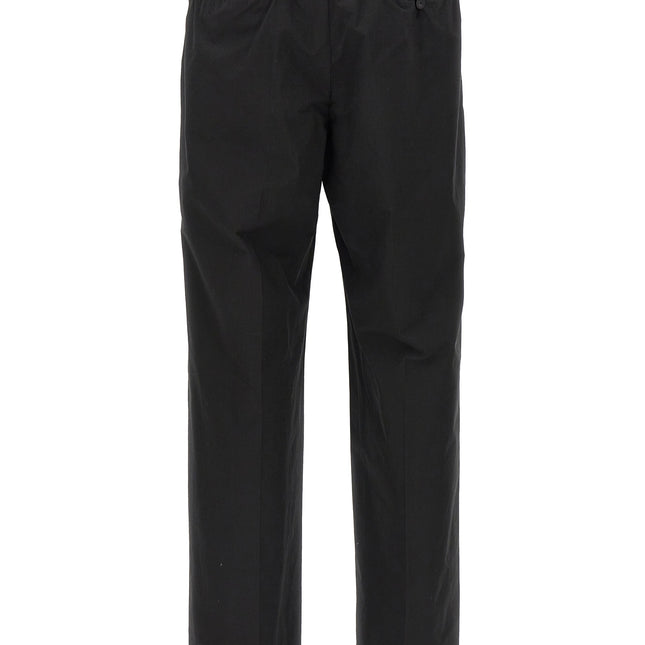 CELLAR DOOR Black Cotton Casual Pants