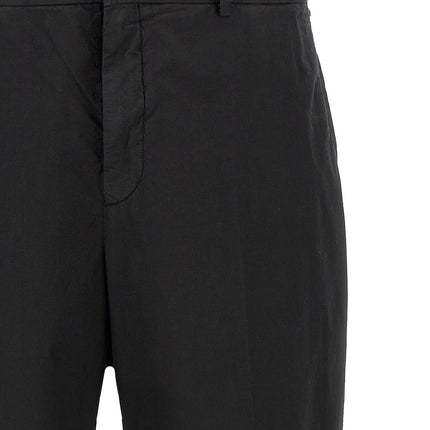 CELLAR DOOR Black Cotton Casual Pants