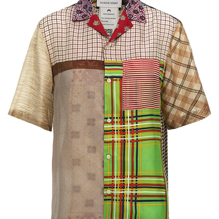 Marine Serre Multicolor Silk Blouse
