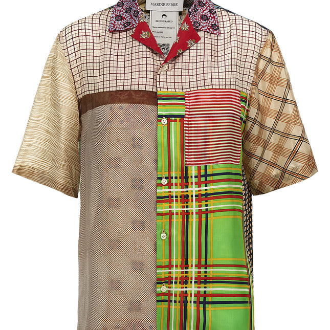 Marine Serre Multicolor Silk Blouse