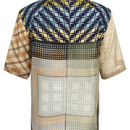 Marine Serre Multicolor Silk Blouse