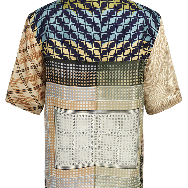 Marine Serre Multicolor Silk Blouse