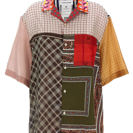 Marine Serre Multicolor Silk Blouse