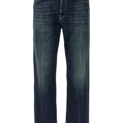 Department 5 Blue Cotton Straight-Leg Jeans