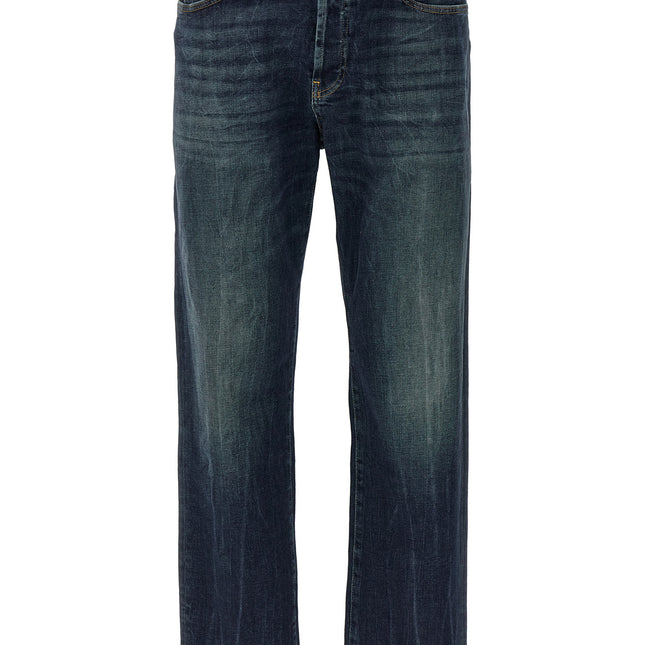 Department 5 Blue Cotton Straight-Leg Jeans