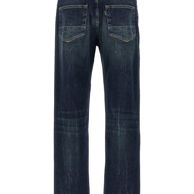 Department 5 Blue Cotton Straight-Leg Jeans