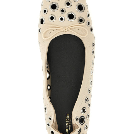 Golden Goose White Lamb Leather Ballet Flats