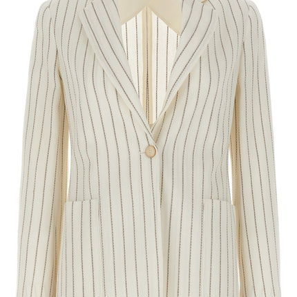 Max Mara White Cotton Blazer