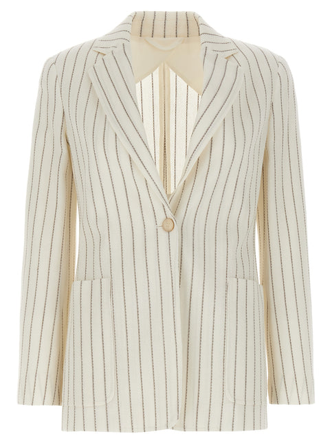 Max Mara White Cotton Blazer