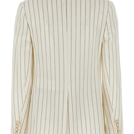 Max Mara White Cotton Blazer