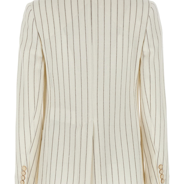Max Mara White Cotton Blazer