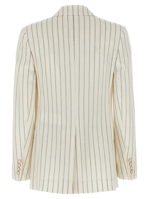 Max Mara White Cotton Blazer