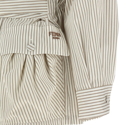 Fendi White Cotton Shell Jacket