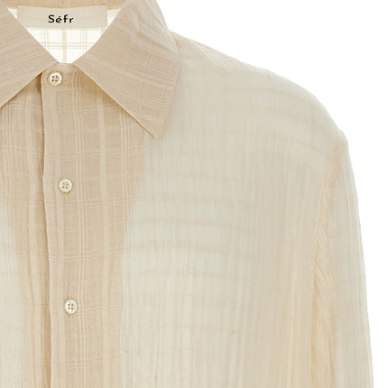 SÉFR Beige Cotton Blouse