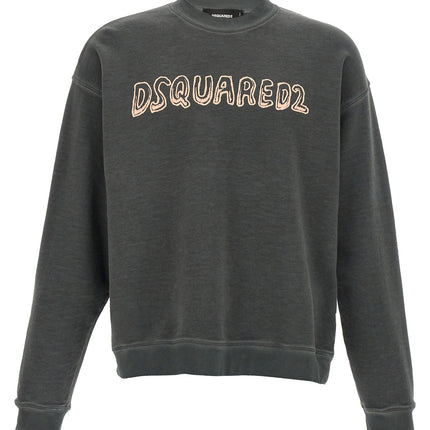Dsquared² Gray Cotton Sweatshirt