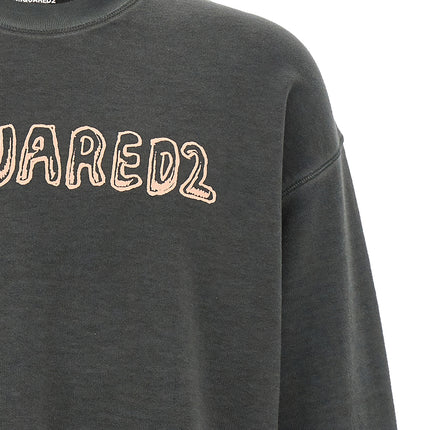 Dsquared² Gray Cotton Sweatshirt