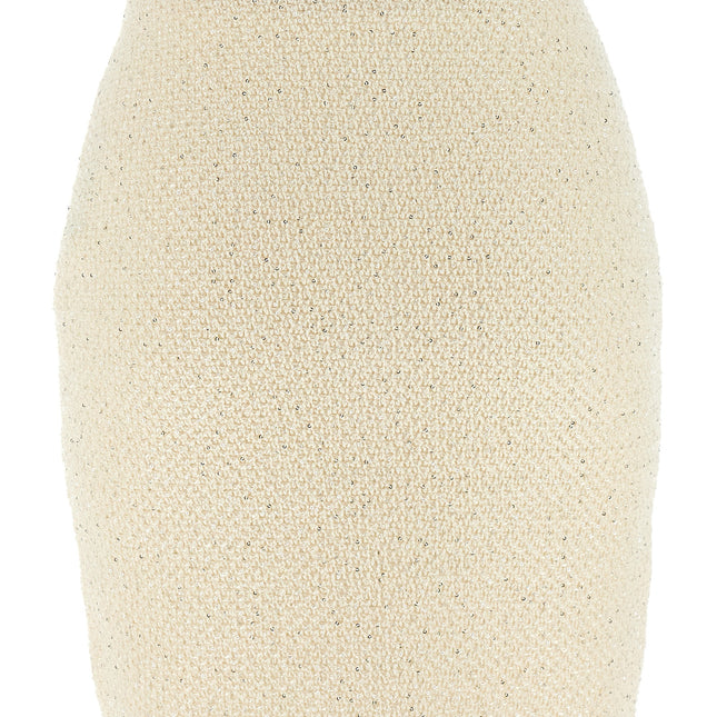 Self-Portrait Bicolor Cotton Long Skirt