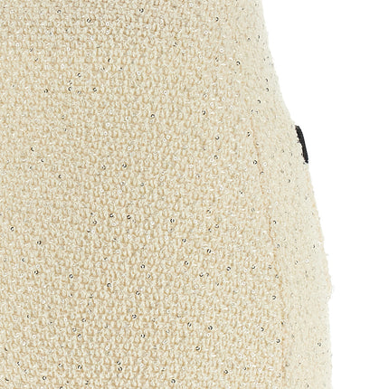 Self-Portrait Bicolor Cotton Long Skirt