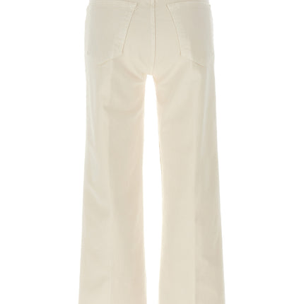 Mother Denim White Cotton High-Waisted Jean