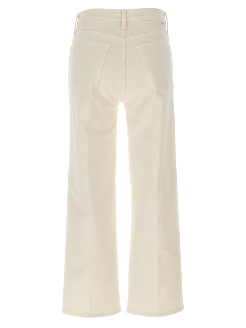 Mother Denim White Cotton High-Waisted Jean