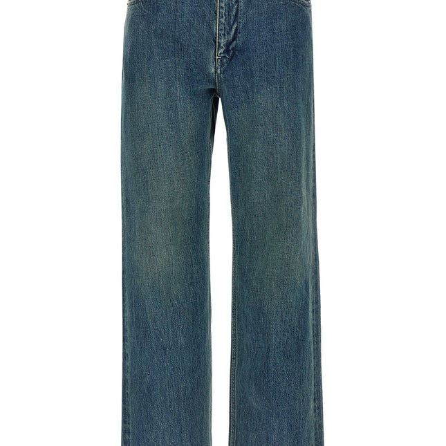 Jil Sander Blue Cotton Slim Fit Jeans