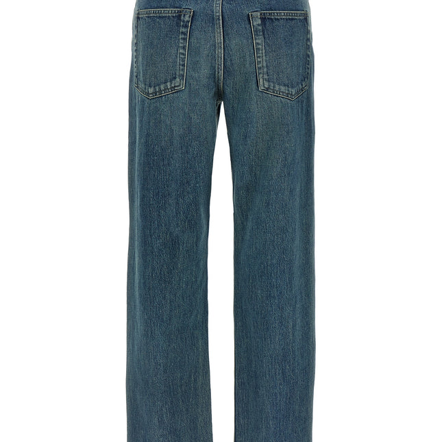 Jil Sander Blue Cotton Slim Fit Jeans