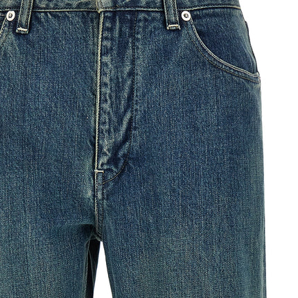 Jil Sander Blue Cotton Slim Fit Jeans