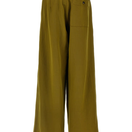 Dries Van Noten Bicolor Wool Casual Pants