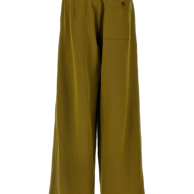Dries Van Noten Bicolor Wool Casual Pants