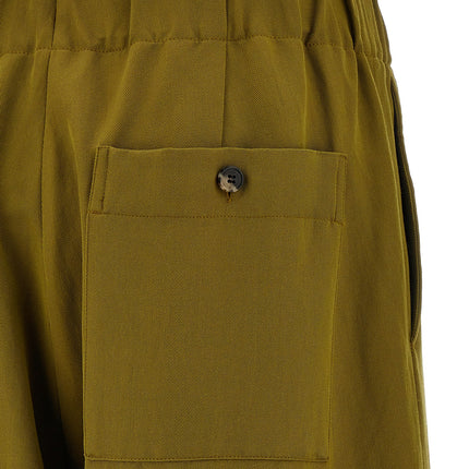 Dries Van Noten Bicolor Wool Casual Pants