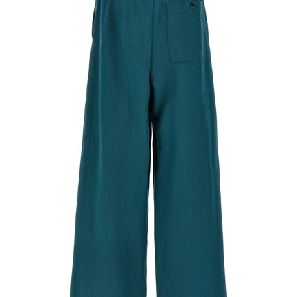 Dries Van Noten Bicolor Wool Casual Pants