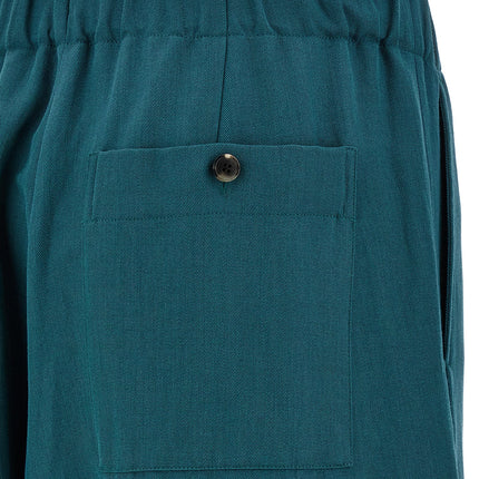 Dries Van Noten Bicolor Wool Casual Pants