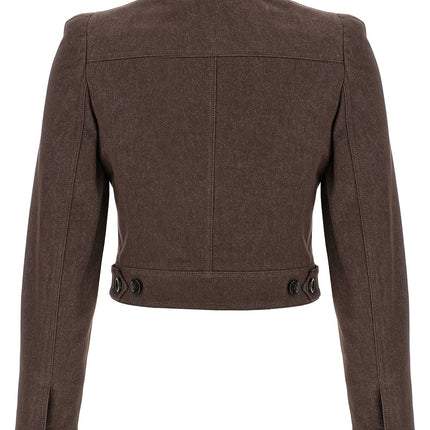Max Mara Brown Cotton Blazer