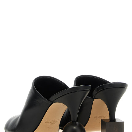 Jacquemus Black Lamb Leather High Heel Pumps