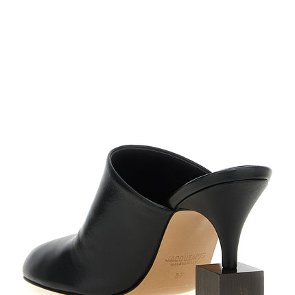 Jacquemus Black Lamb Leather High Heel Pumps