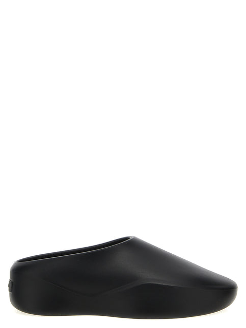 Fear Of God Black Rubber Clogs