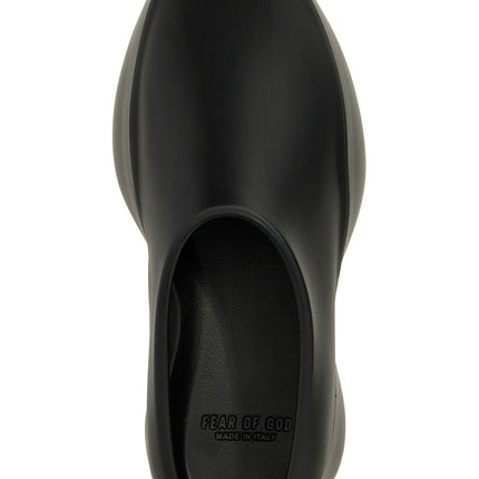 Fear Of God Black Rubber Clogs