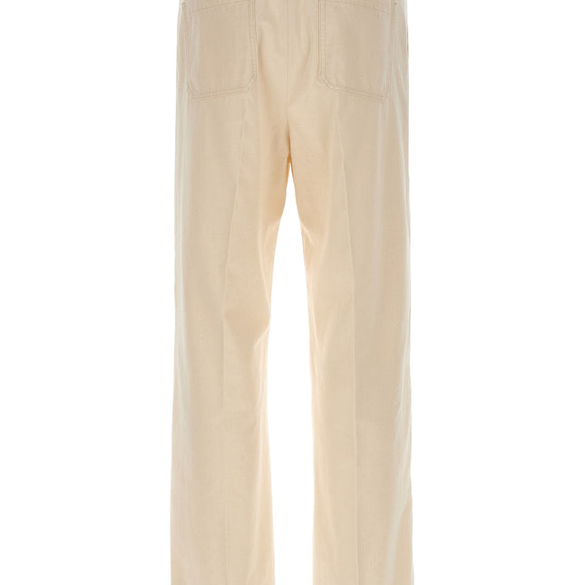 Valentino Garavani Beige Cotton Casual Pants