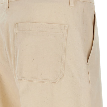 Valentino Garavani Beige Cotton Casual Pants