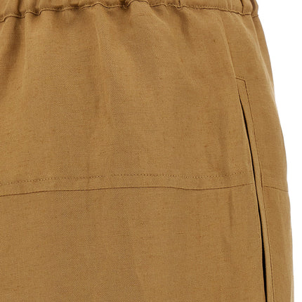 Max Mara Brown Flax Casual Pants
