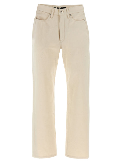 Jil Sander Beige Cotton Jeans Denim