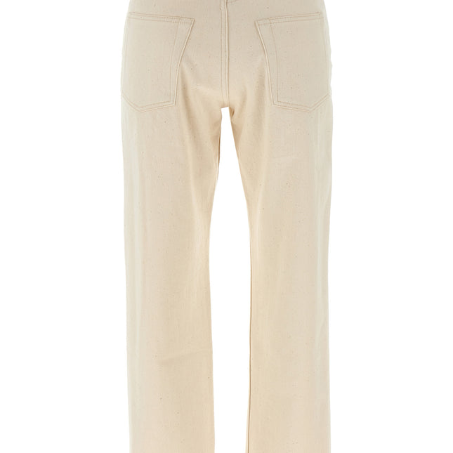 Jil Sander Beige Cotton Jeans Denim