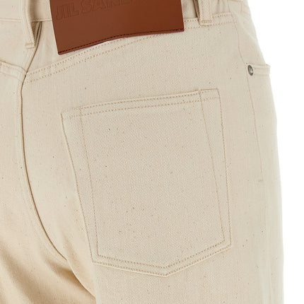 Jil Sander Beige Cotton Jeans Denim