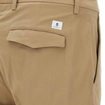 Department 5 Beige Cotton Cropped Pants