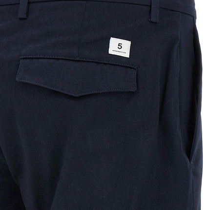 Department 5 Blue Cotton Cropped Pants
