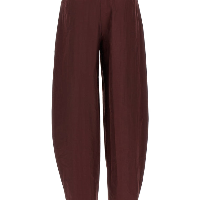 The Andamane Bordeaux Polyester Casual Pants